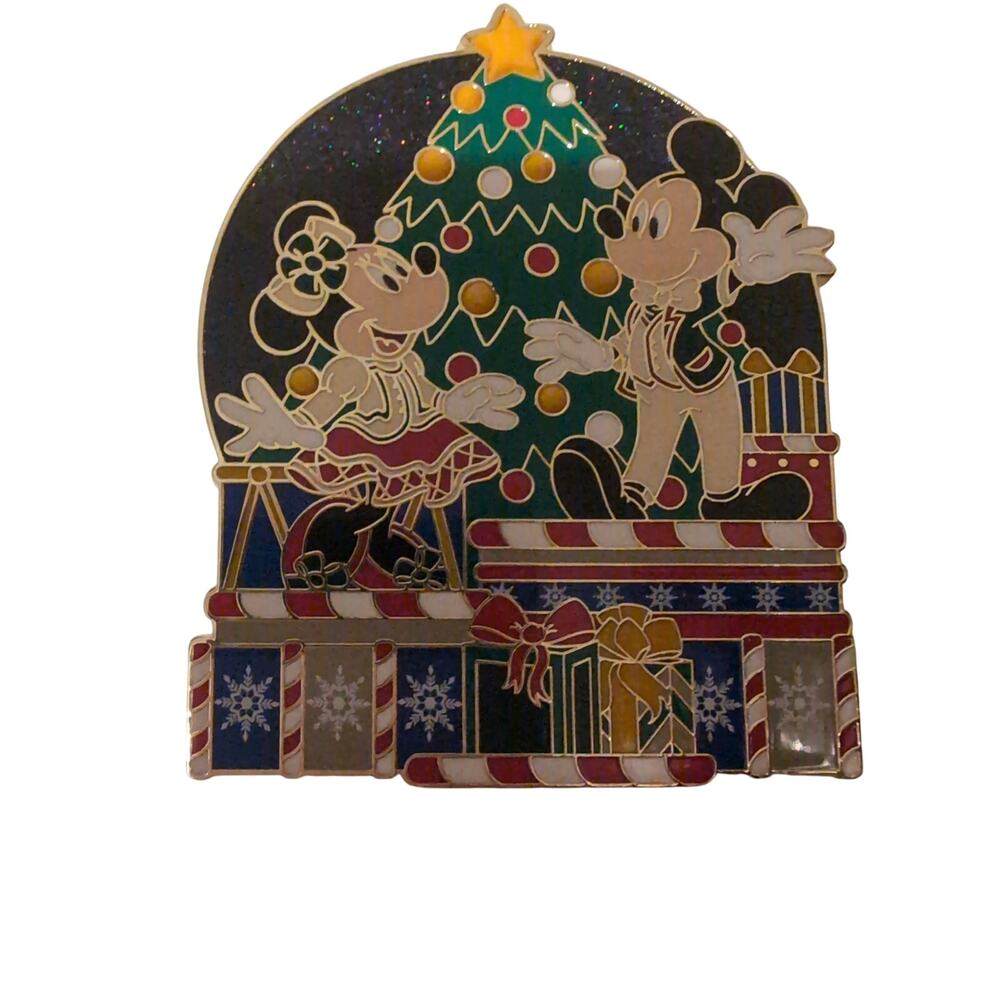 WDW Mickey and Minnie Jumbo Holiday Festive Floats   LE 1500 Disney pin